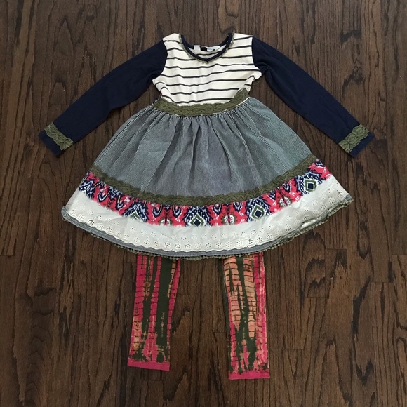 NWT Jak & Peppar Follow Your Heart Tunic Leggings - Picture 1 of 7